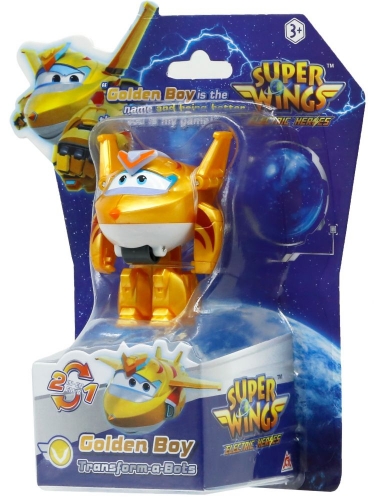 Ігрова фігурка-трансформер Super Wings Transform-a-Bots Золотий Хлопчик (Golden Boy)