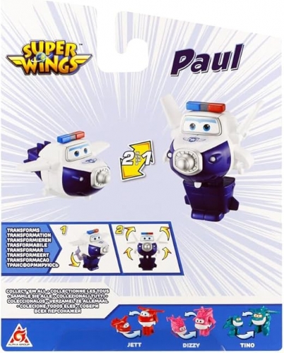 Ігрова фігурка-трансформер Super Wings Transforming Пол (Paul), 10см