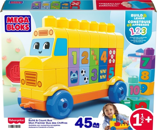 Конструктор «Автобус с цифрами» Mega Bloks