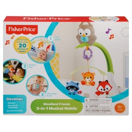 Музыкальное мобиле "Лесные друзья" 3-в-1 Fisher-Price