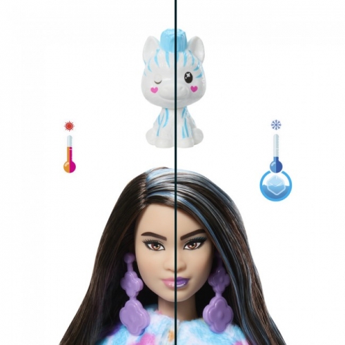 Лялька Barbie "Cutie Reveal" серії "Кольорові пухнастики" - зебра