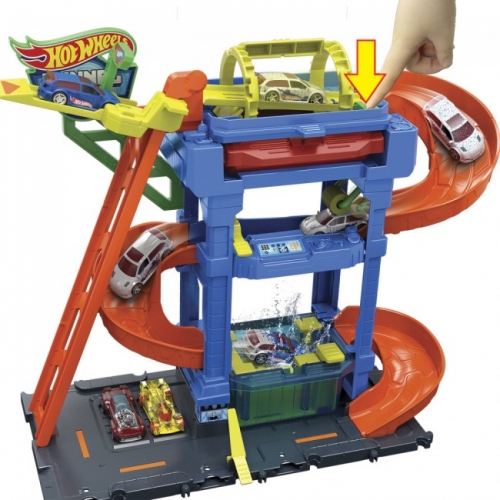 Игровой набор "Автомойка: Кормящие виражи" Hot Wheels