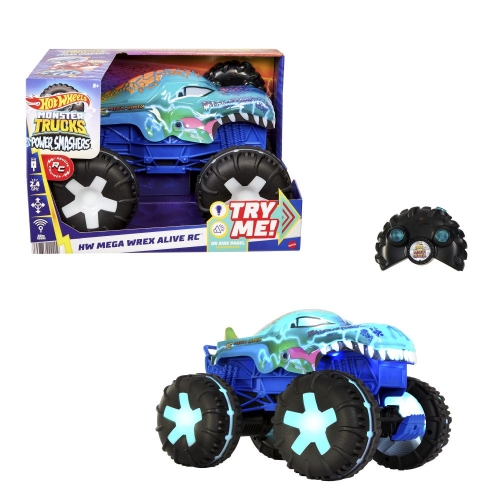 Збільшена машинка-позашляховик 1:15 на радіокеруванні «Мега Рекс» Hot Wheels® Monster Trucks, JBD90
