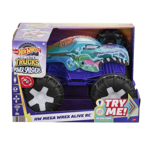 Збільшена машинка-позашляховик 1:15 на радіокеруванні «Мега Рекс» Hot Wheels® Monster Trucks, JBD90