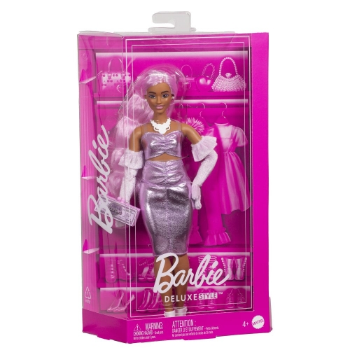 Кукла "Barbiecore" модница в платье металлик Barbie