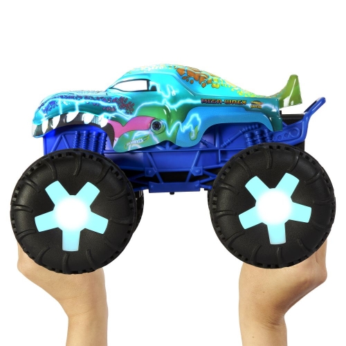 Збільшена машинка-позашляховик 1:15 на радіокеруванні «Мега Рекс» Hot Wheels® Monster Trucks, JBD90
