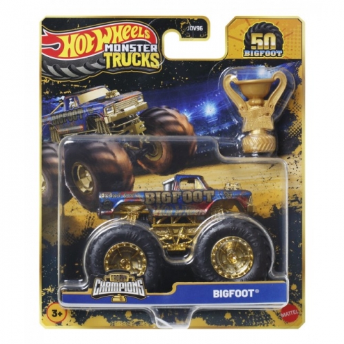 Машинка-внедорожник с кубком серии "Бигфут – чемпион" Monster Trucks Hot Wheels (в асс.) JDV96