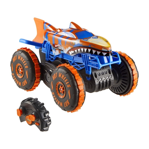 Збільшена машинка-позашляховик 1:15 на радіокеруванні «Tiger Shark Climber» Hot Wheels® Monster Trucks
