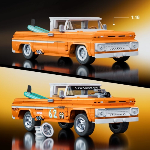 Колекційна машинка-конструктор "Chevy" серії "Elite" Mattel Brick Shop (JFT20)