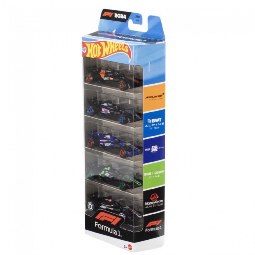 Набір із 5 базових болідів "F1 2024" Hot Wheels JGF58