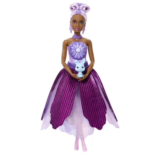 Набор-сюрприз с куклой Barbie Petal Pop "Фиолетовая маргаритка"