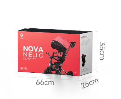 Велосипед складаний триколісний дитячий Nova Niello Red