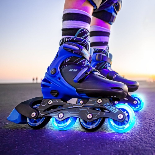 Роликовые коньки Neon Inline Skates Синий (Размер 34-38)